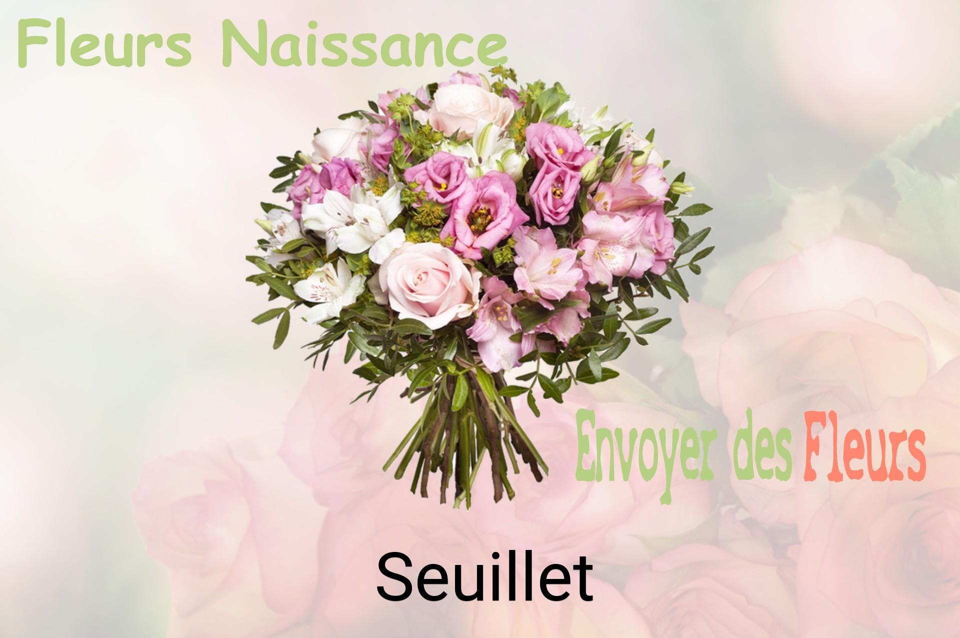 Bouquet de fleurs de naissance livré à Seuillet
